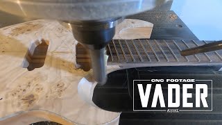 Vader Guitar CNC CloseUp  Kiesel Guitars [upl. by Nedda959]