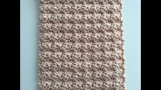 CROCHET COMBO STITCH  ONE ROW REPEAT  Great for Blankets Scarfs or Hats BEGINNER STITCH LEVEL [upl. by Ramma]