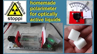 Homemade polarimeter for optically active fluids  Polarimeter für optische Aktivität [upl. by Javler]