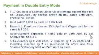 Module 5  Session 3  Payment Voucher in Double Entry Mode TallyERP 9 in Hindi [upl. by Oak]