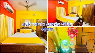 Middle class Indian bedroom makeoversmall bedroom makeoverbedroom makeover Bengali simple bedroom [upl. by Ahsikcin]