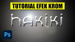 Tutorial Tipografi Efek Logam Krom Photoshop [upl. by Dorinda]