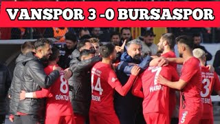 Vanspor 30 Bursaspor Maç Özeti [upl. by Jillene269]