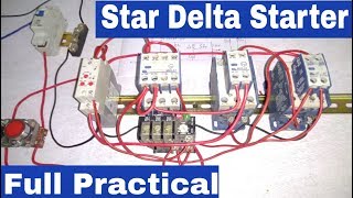 Star  Delta Starter Control Wiring in Hindi  Auto Star Delta Starter  YK Electrical [upl. by Acinorev342]