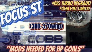 Focus ST  Turbo Upgrade  Max Fuel Limits amp Breakdown Mods Needed For Hp Goals focusst [upl. by Josefina]