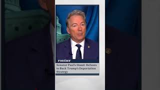 Rand Paul Breaks Ranks Opposes Military Use in Trump Deportations shorts [upl. by Genet]