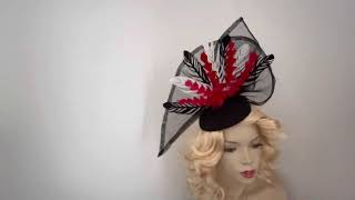 DIY Feather Fascinator Hat for the Met Gala in honour of Karl Lagerfeld part 2 millinery [upl. by Michaele]