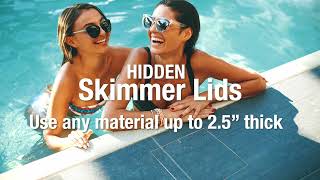 HIDE Skimmer Lid Kit Pool Access Covers [upl. by Lilithe831]