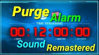 Purge Alarm sound Remastered  1 Hour [upl. by Adelbert]