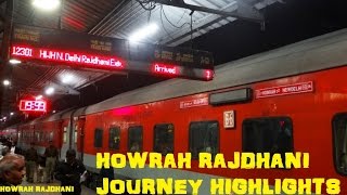 Howrah New Delhi Rajdhani Express  Station Skips amp Journey Highlights [upl. by Daryle]