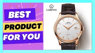 LOBINNI Fashion Business Seagull Automatic Men Mechanical Watch [upl. by Kataway]