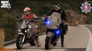 GTA5 Roleplay Police  Unmarked Bike Busts Bad Driver  Kent RPC [upl. by Sutelc]