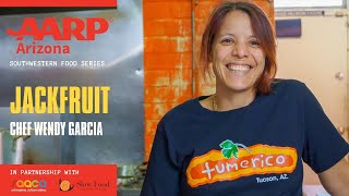 AARP Southwestern Food Series  Wendy Garcia of Tumerico  Jackfruit Carnitas [upl. by Nnayram]