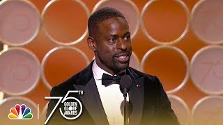 Sterling K Brown Wins Best Actor in a TV Series Drama at the 2018 Golden Globes [upl. by Odlanar]