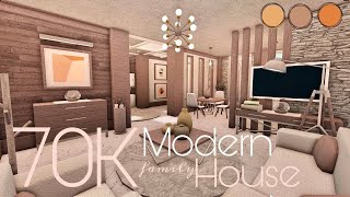 BLOXBURG 70K MODERN HOUSE  NOGAMEPASS [upl. by Connelly]