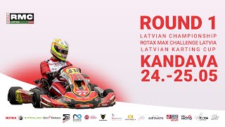 LATVIAN CHAMPIONSHIP 1 amp ROTAX MAX CHALLENGE LATVIA 1 amp LATVIAN KARTING CUP 1  DAY 1 [upl. by Hayyim]