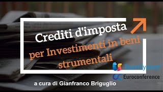 Il Credito di Imposta per Inv su Beni Strumentali  La sospensione delle quote dammortamento [upl. by Fronnia]