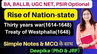 Emergence of NationStates System  Peace of Westphalia [upl. by Ellinej]