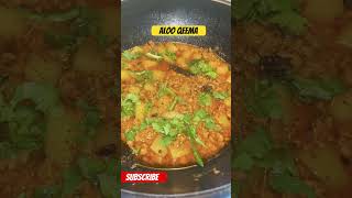 Aloo qeema Recipe subscribe food viralshorts [upl. by Demetria765]