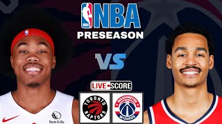 Toronto Raptors vs Washington Wizards  NBA Preseason Live Scoreboard [upl. by Rehptosirhc]