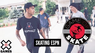 Skating ESPN Headquarters GAME OF SKATE  World of X Games [upl. by Thetes]