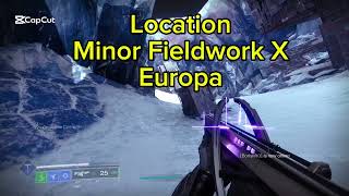 Location Minor Fieldwork X EUROPA [upl. by Acisseg]