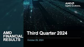 Advanced Micro Devices AMD Q3 2024 Earnings Presentation [upl. by Leak]