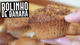 BOLINHO DE BANANA VEGANO FÁCIL E RÁPIDO  TNM Vegg [upl. by Fernandes731]