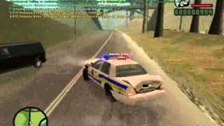 GTA San Andreas Multiplayer Police Chase  Armed Robbers in the countryside [upl. by Symons]