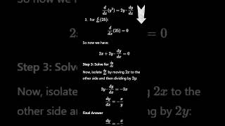 Master Implicit Differentiation in Minutes 🚀 Easy Steps Explained PART 1 [upl. by Kandace]