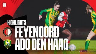 Highlights Feyenoord V1  ADO Den Haag  Azerion Vrouwen Eredivisie  20232024 [upl. by Stefania]