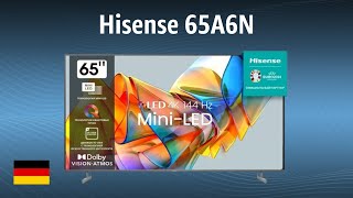 Fernseher Hisense 65A6N  TEST  Deutsch [upl. by Gapin447]