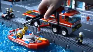 LEGO City 7213 OffRoad Fire Truck amp Fireboat [upl. by Eelatsyrc361]