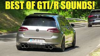 BEST OF VOLKSWAGEN Golf GTIR Sounds 2024 R32 VR6 Turbo 705HP 7R AntiLag Launch Control etc [upl. by Ovatsug]