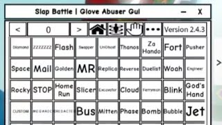 Slap battle script  MultiGlove Abuser Beta Version [upl. by Yarak]