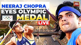 Neeraj Chopra LIVE Neeraj Chopra Throws 8934m Storms Into Javelin Final  Paris Olympics Live [upl. by Florie933]