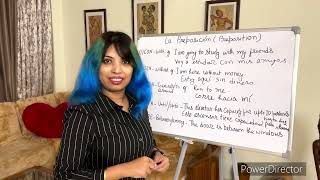 Spanish tutor  Preposition easyspanish spanishforbeginners learnspanish languagetutor indian [upl. by Ahser]