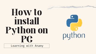 How to download IDLE PYTHON on your pc for free  Python Series  python technology acernitro [upl. by Zsa]