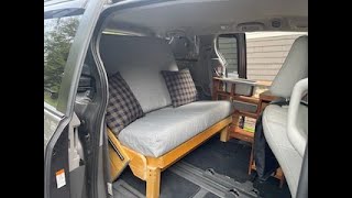 Minivan Camper Using a Free Futon Frame [upl. by Schargel]