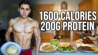 Full Day Of Eating 1600 Calories  Super High Protein Diet For Fat Loss [upl. by Enytsirk]