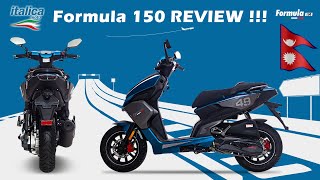 ItalicaMoto Formula 150 Scooter in Nepal  Highlights Features  Price  italicamoto Nepal 2021 [upl. by Oine]