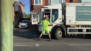 Recycling bin men emptying bins in Bournemouth part 2 21062024 [upl. by Teirtza215]