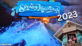 2023 Splash Mountain  NIGHTTIME POV  4K 60FPS  Magic Kingdom WDW Florida  Log Flume ride [upl. by Llenahs808]