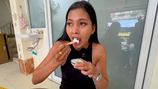 020 Steamed Coconut Custard In Bangkok Thailand  THAI STREET FOOD [upl. by Lledal]