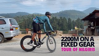 THE TOUR OF NILGIRIS  Climbing on a BRAKELESS FIXED GEAR BIKE in INDIA [upl. by Gnuhc815]