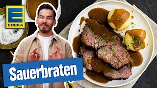 Fränkischer Sauerbraten  Schmorbraten vom Rind zubereiten [upl. by Kassel]