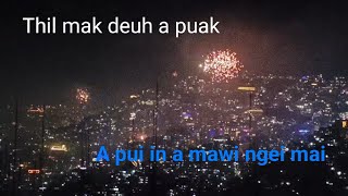 Aizawl khawpui kumthar lawmna Halmawi New yaer celebration Fire works at Aizawl [upl. by Stralka]