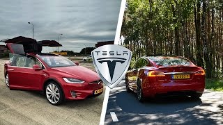 Tesla Model S vs Model X LUDICROUS Acceleration 0250 kmh POV AUTOBAHN Drive [upl. by Lohman]