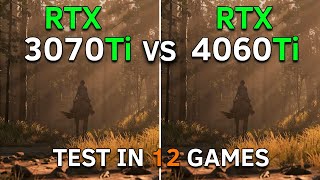 RTX 3070 Ti vs RTX 4060 Ti  Test In 12 Games at 1080p  2023 [upl. by Labotsirc]