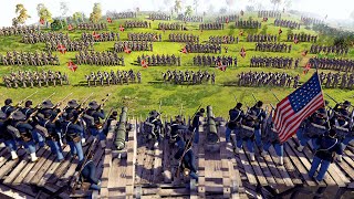 3000 Confederate Army Sieges WALL FORTRESS Defense  Men of War Civil War Mod [upl. by Annahsohs]